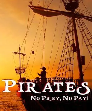 Pirates poster — one of the rooms at Escape This Melbourne CBD